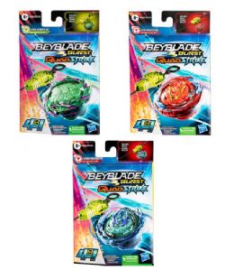 BEYBLADE - 1 TOUPIE ET 1 LANCEUR - QUAD STRIKE ASST (TROUSSE DE DÉPART)